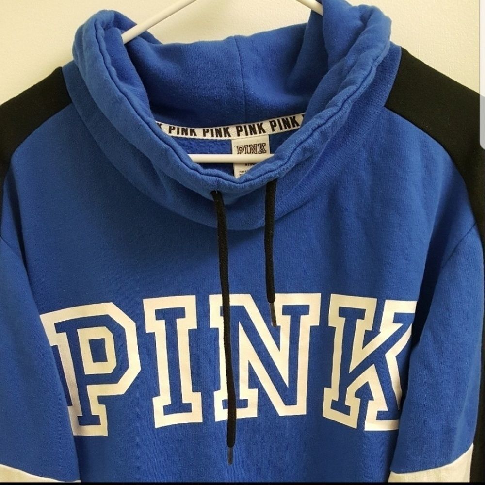 worn once VS PINK colorblock crew sweater size S - Picture 4 of 6